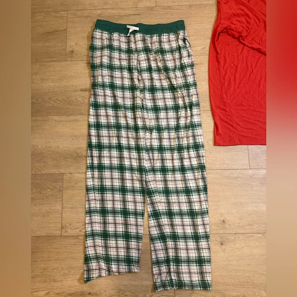 Little Sleepies‎ Mens Holiday Christmas Plaid Pajama Set Medium